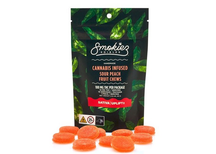 Photograph of product: Fruit Chews 100mg - SOUR Peach