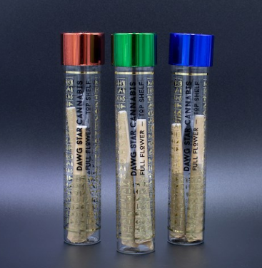 Photograph of product: Dawg Star - Wedding Cake - 2pk Pre-Rolls