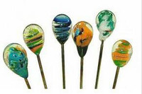 Photograph of product: 6" Handblown Tear Drop Glass Poker