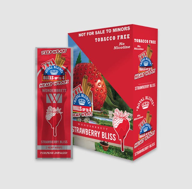 Photograph of product: XXL Wonderbrett Strawberry Bliss Hemp Wraps 2pk - 