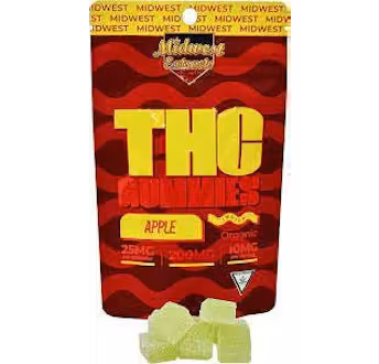 Photograph of product: Midwest Extracts - 200mg Gummies - Apple