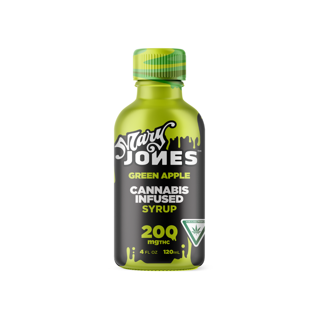 Photograph of product: Mary Jones | Green Apple Infused Syrup | 200mg