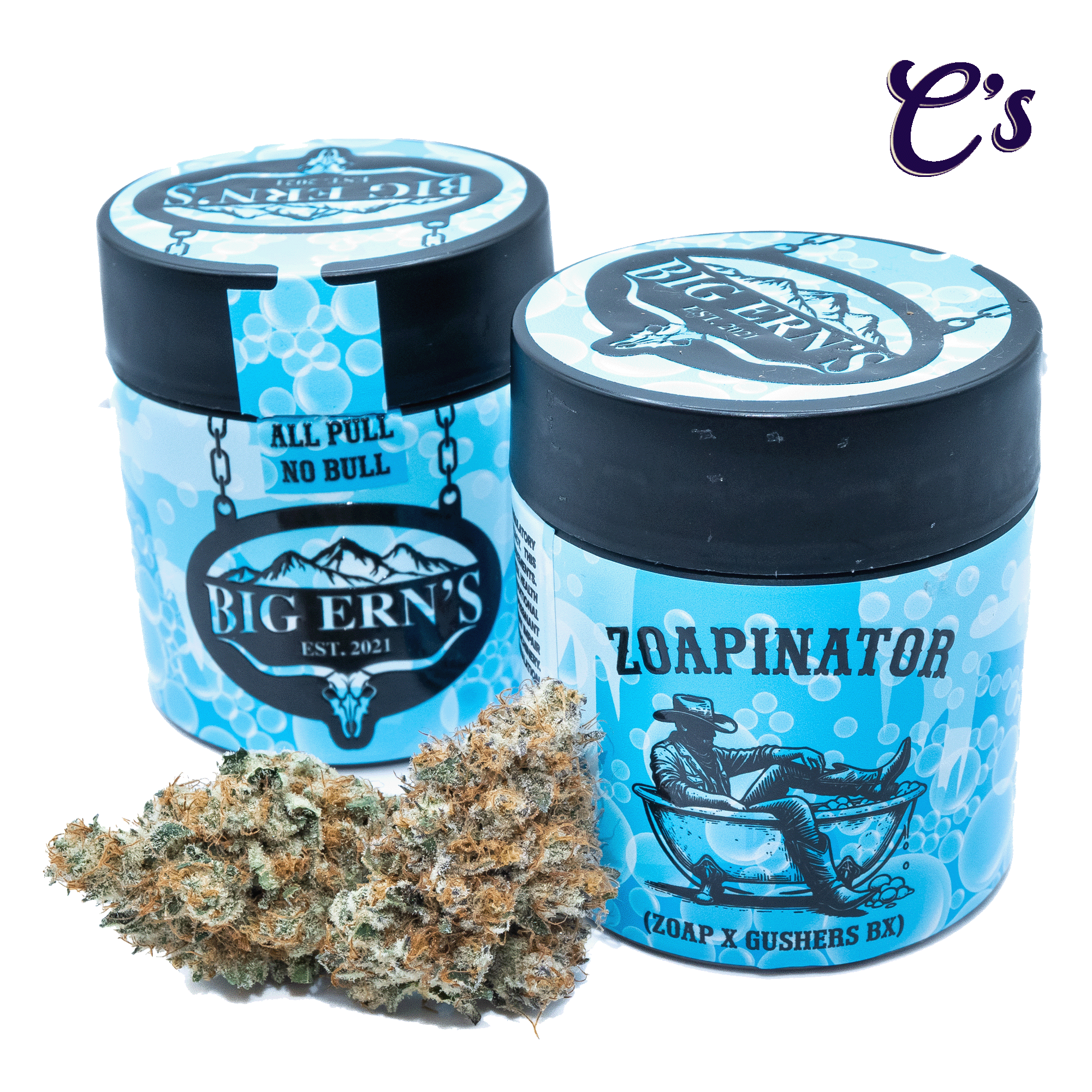 Photograph of product: | Big Ern's Flower | Pre-Pack 1/8th | Zoapinator - 3.5g