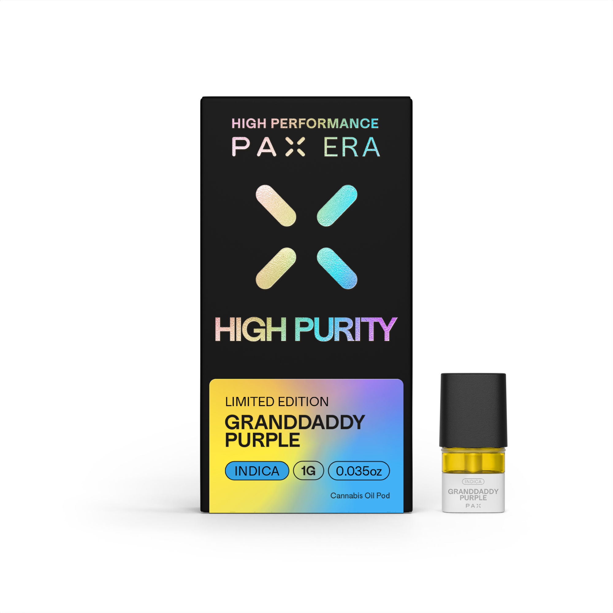Photograph of product: PAX | Granddaddy Purple | High Purity | Pod | 1g