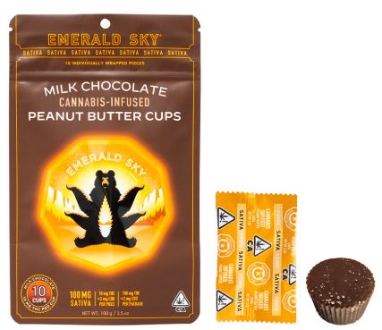Photograph of product: PEANUT BUTTER CUPS [S] MILK CHOCOLATE - 100 MG