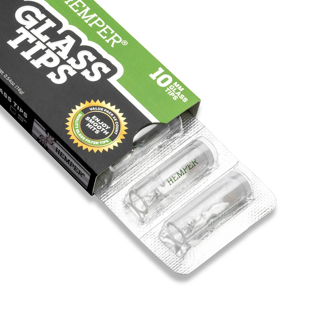 Photograph of product: Hemper Glass Tip 10mm Wide  5Pk