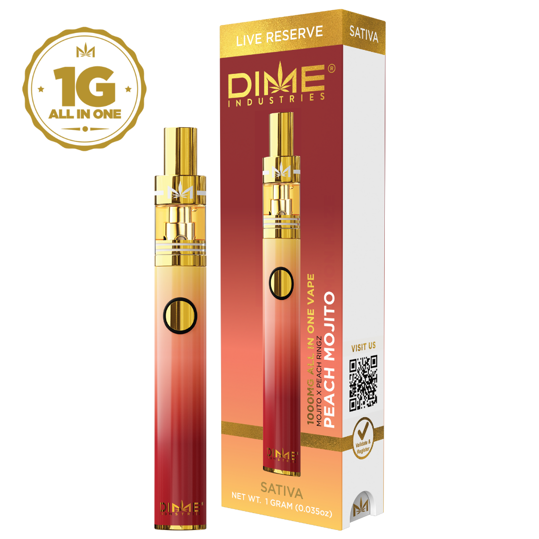 Photograph of product: DIME | Peach Mojito Rosin All in One | 1g