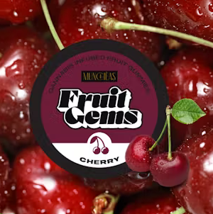 Photograph of product: Gummies - Cherry Fruit Gems - 20 Pcs - 100mg