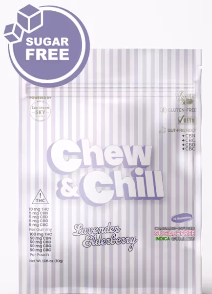 Photograph of product: Chew & Chill | 100mg | Lavender Elderberry