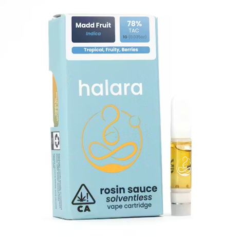 Photograph of product: Madd Fruit (I) ROSIN Sauce Solventless CARTRIDGE 1g - Halara