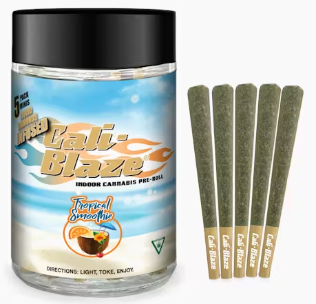 Photograph of product: Tropical Smoothie | 3.5G 5PK Infused Pre-Rolls (TAX INCLUDED)