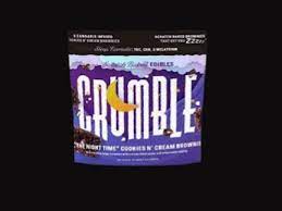 Photograph of product: Crumble: 50mg Cookies and Cream Brownies