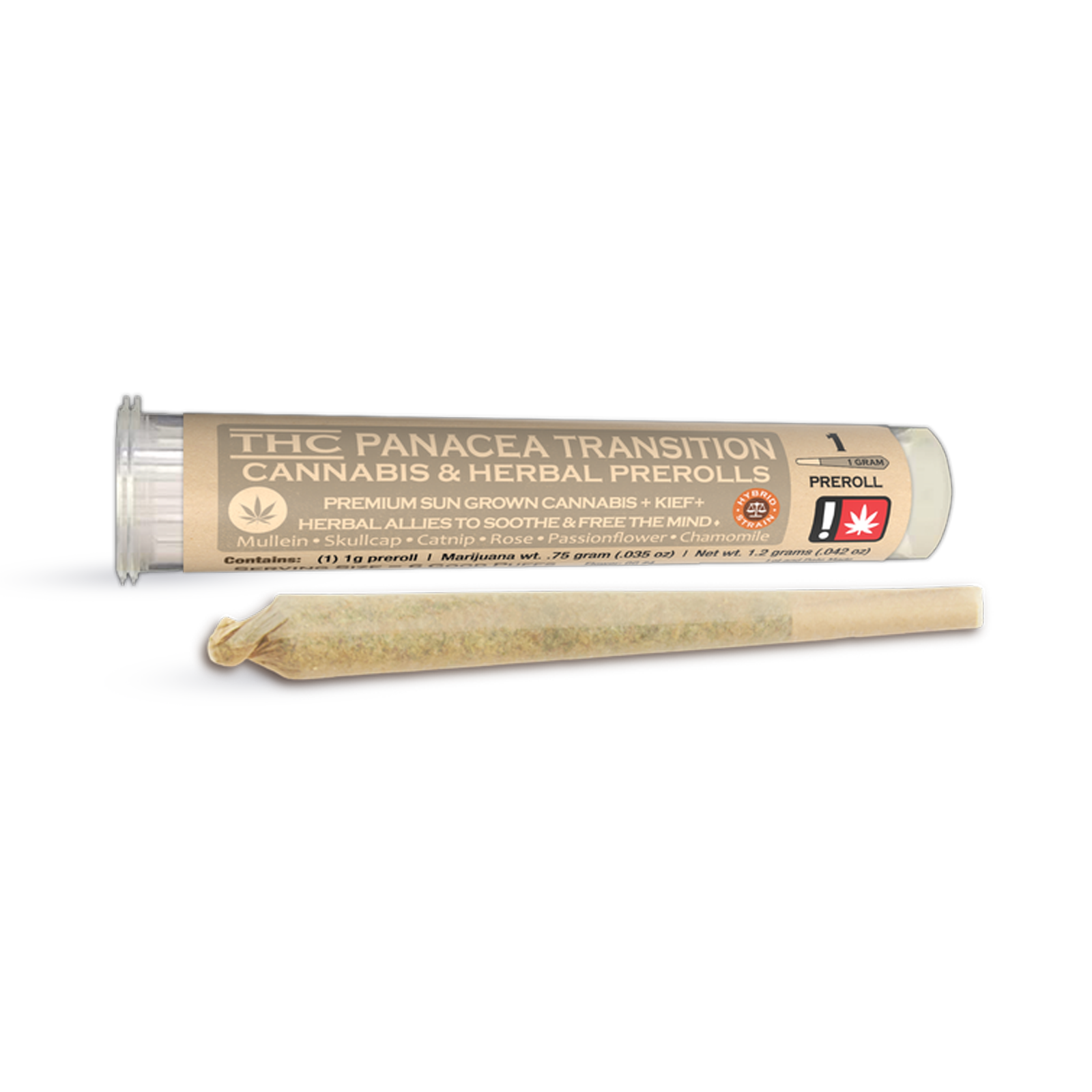 Photograph of product: Panacea Transition Oui'd & Herbal Pre-Roll | 1g