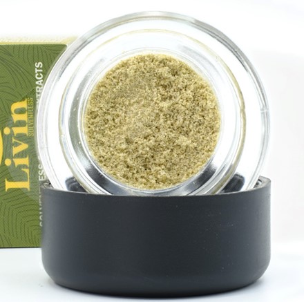 Photograph of product: Moroccan Peaches 1g Bubble au chocolat - Livin Solventless