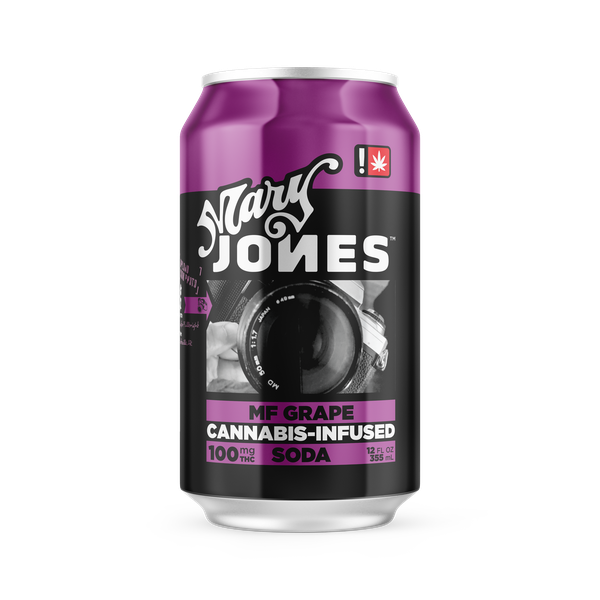Photograph of product: Mary Jones Soda 100mg- MF Grape