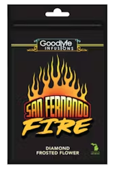 Photograph of product: San Fernando Fire Diamond Frosted Flower by Goodlyfe - 3.5g