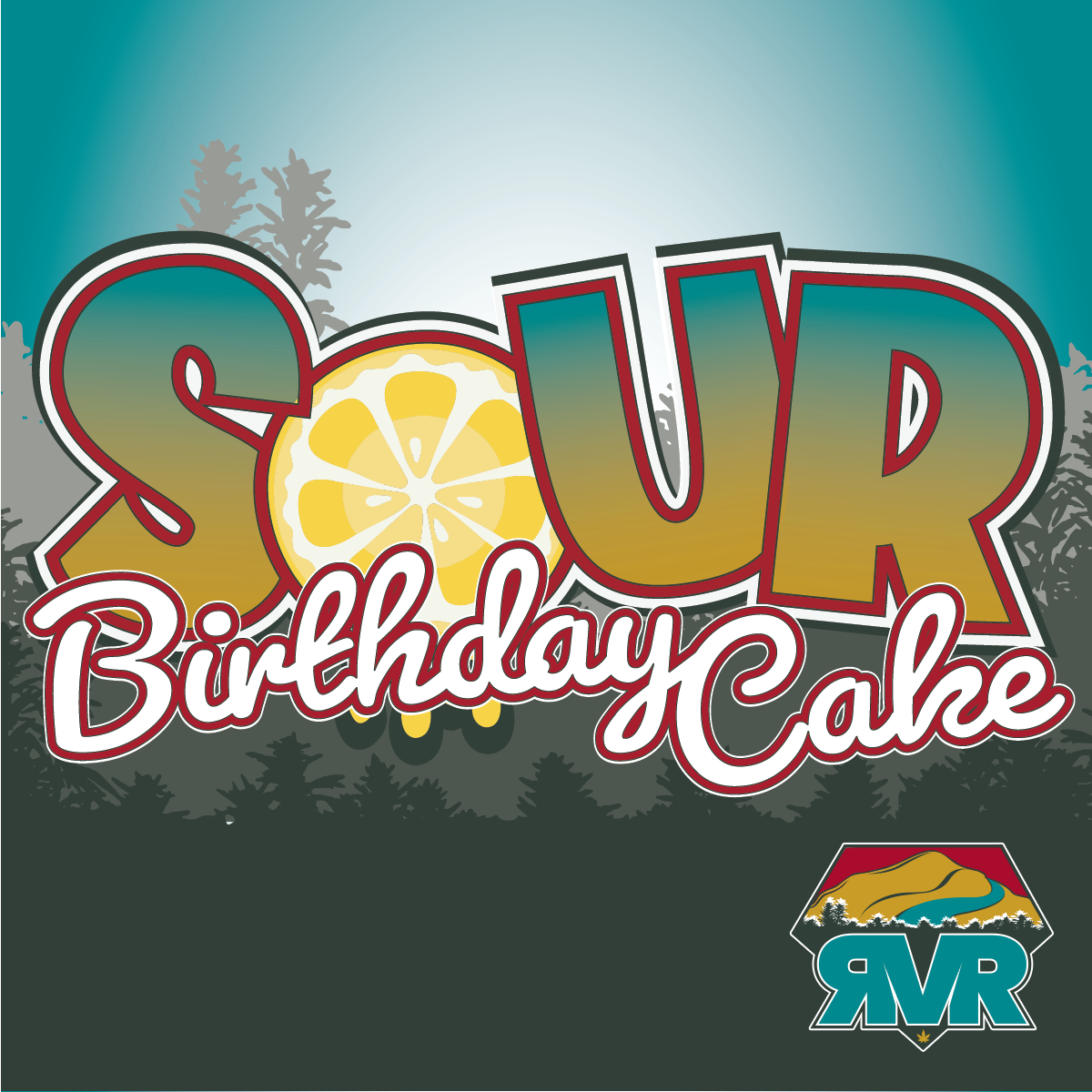 Photograph of product: Sour Birthday Cake - RVR - 3.5g