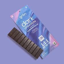 Photograph of product: Dark Chocolate Vanilla Bean Bar 1:1:1 100mg (Gron)