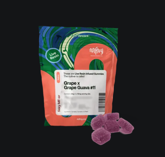 Photograph of product: MFNY | Grape X Grape Guava | Live Resin | 100mg | 10ct