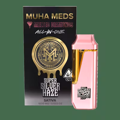 Photograph of product: Muha Meds - Melted Diamond Disposable Vape - (1g) - Oui'd - **SUPER SILVER HAZE** (2/$40)
