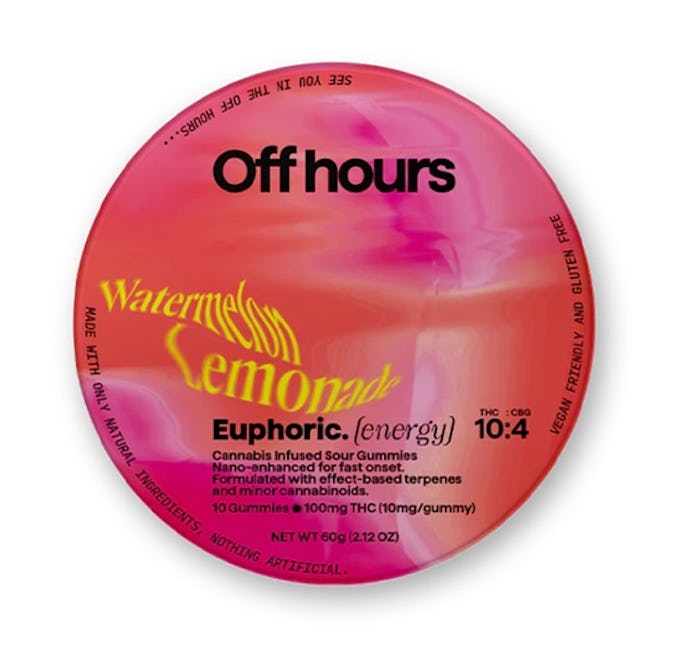Photograph of Product: Off Hours I Watermelon Lemonade Euphoric [Energy] I Gummies I 100mg I Sativa