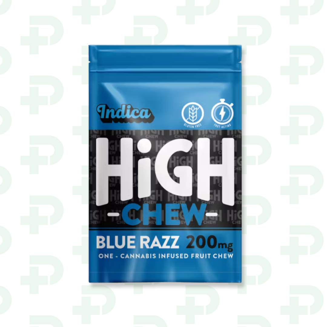 Photograph of product: High Chew 200mg Fruit Chew - Blue Razz