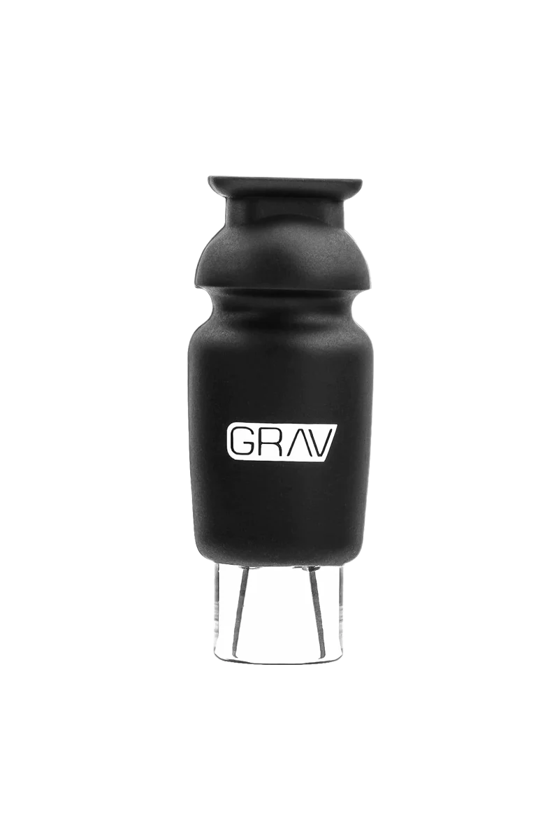 Photograph of product: GRAV | Silicone-Capped Glass Crutch [Black]