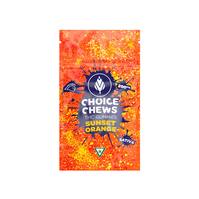 Photograph of product: Sunset Orange Gummies, Oui'd, 200mg