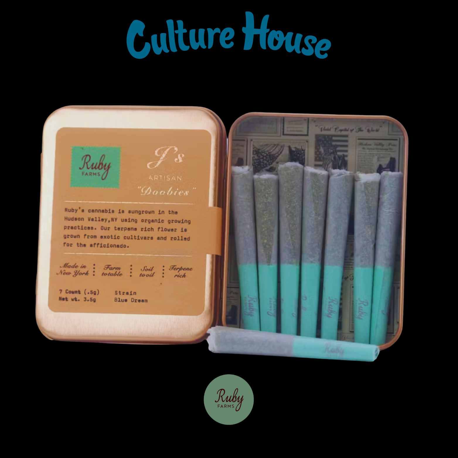 Photograph of product: Ruby Farms | Blue Dream P. Roll 7PK
