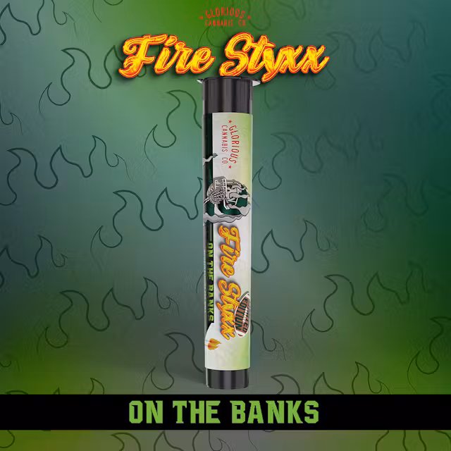 Photograph of product: GLORIOUS | FireStyxx | ICC | Infused Preroll | On The Banks