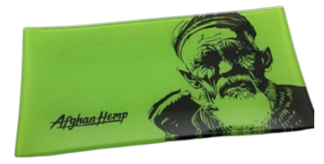Photograph of product: Afghan Hemp -AHM KHAK - Shatter Resistant Glass Tray
