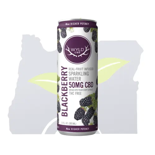 Photograph of product: Wyld-Hemp Water-Blackberry
