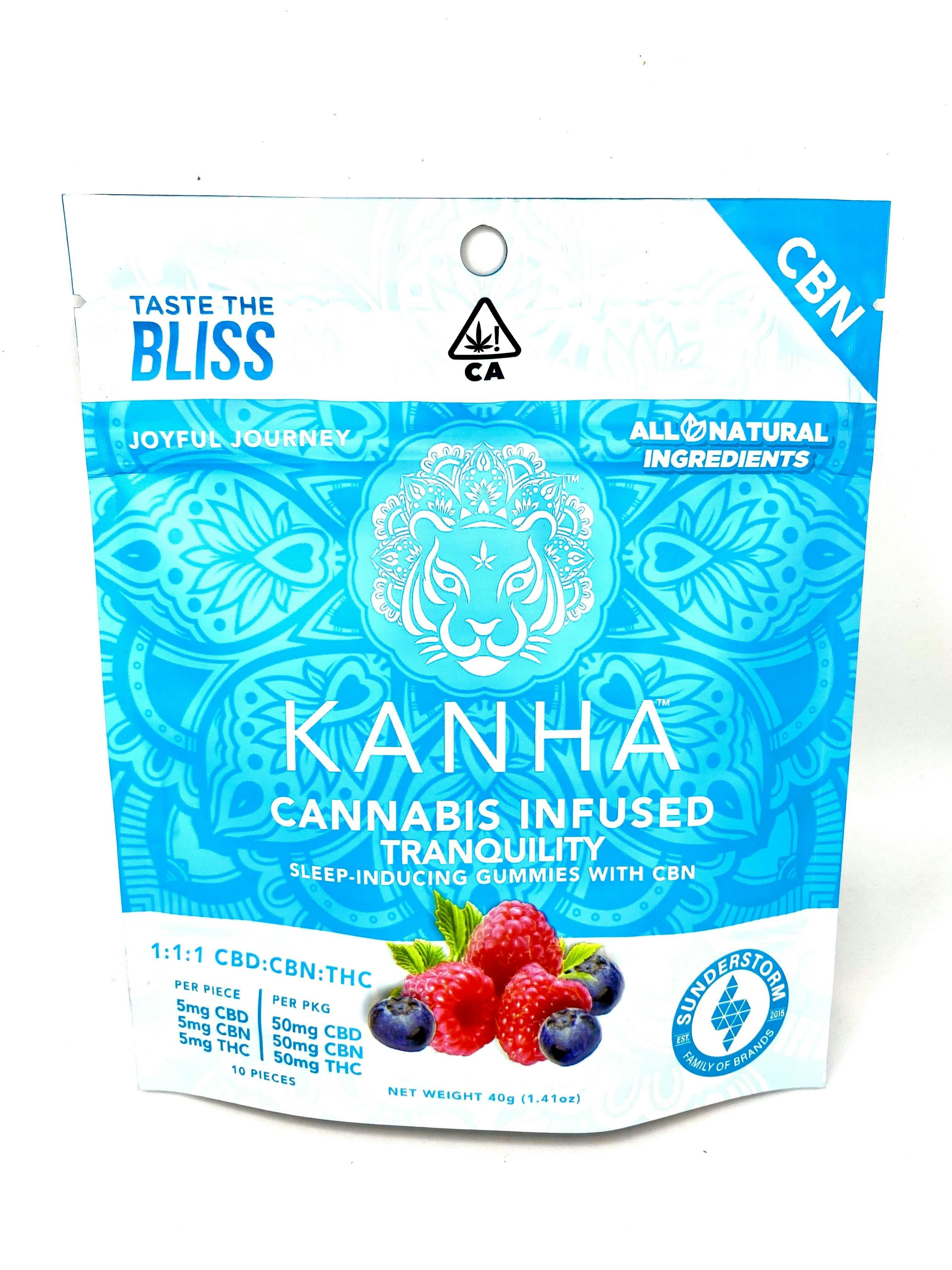 Photograph of product: Kanha - CBN - Tranquility - 1:1:1 - 50mg CBD : 50mg CBN : 50mg TH-oui - 150mg!