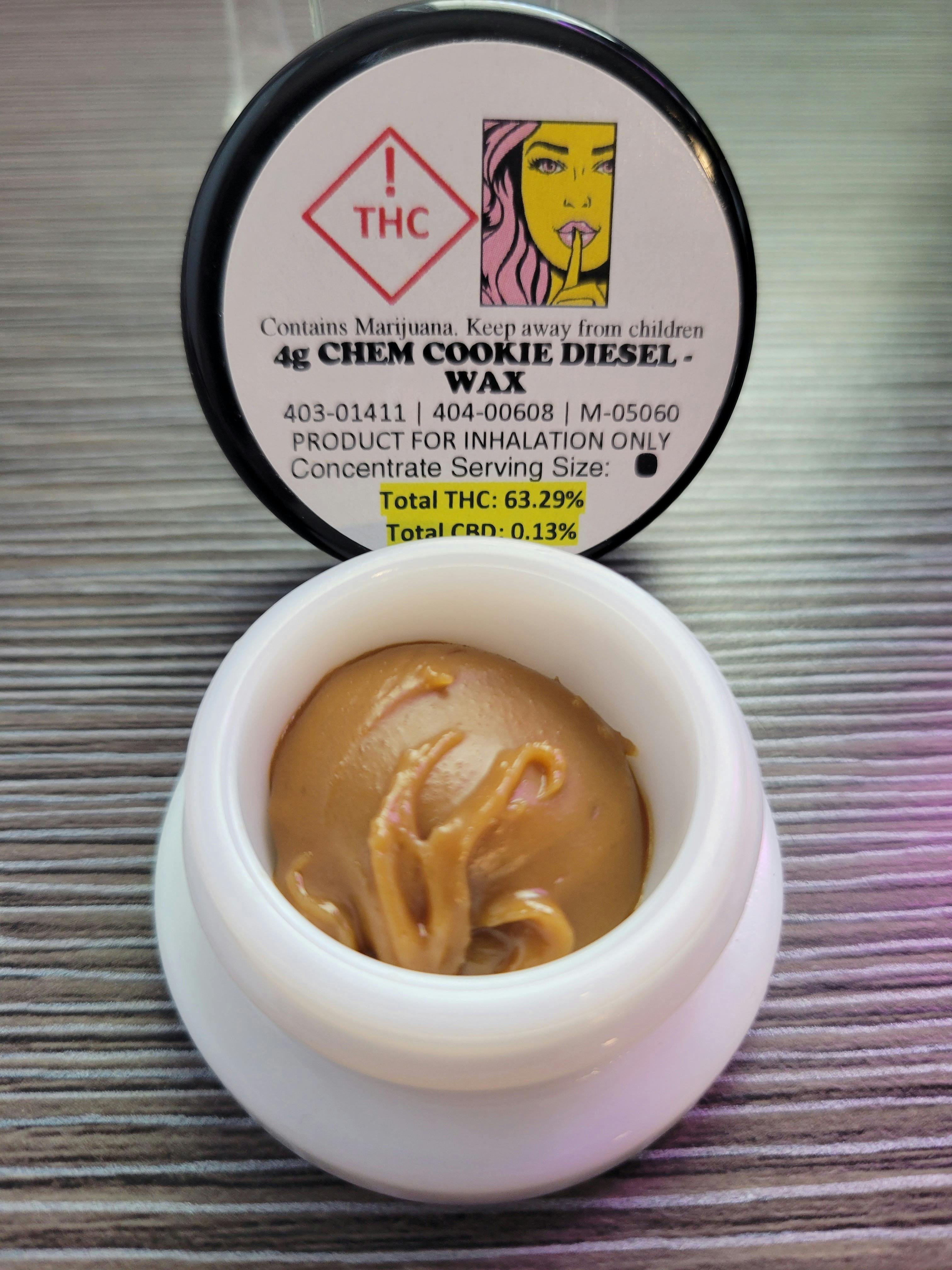 Photograph of product: 4g Bucket - Chem Cookie Diesel wax