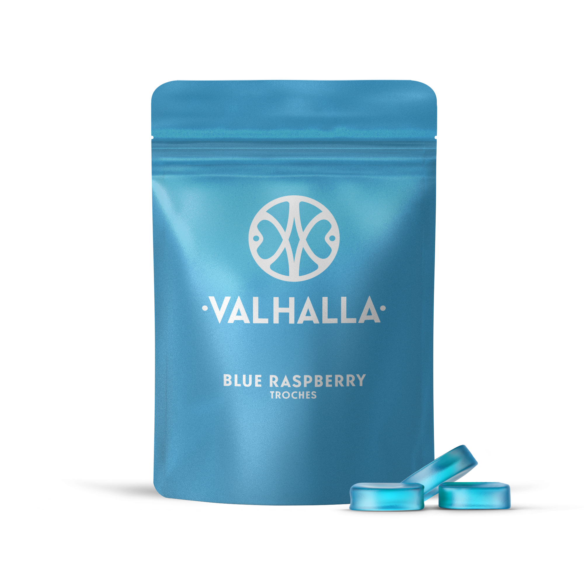 Photograph of product: Blue Raspberry | 50mg Soft Troches | 10pk