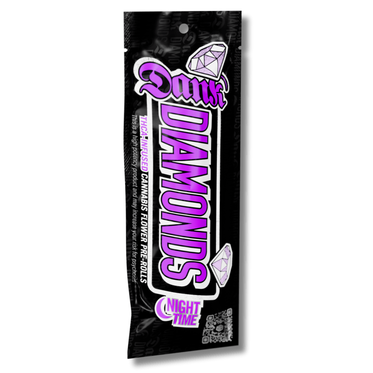 Photograph of product: DANK DIAMONDS INFUSED 1.5G PREROLL CUSHION CUT