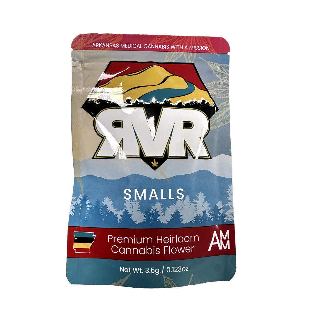 Photograph of product: RVR - Flower - Popcorn - Papaya Poundcake - Oui'd Hybrid - 3.5G - Silver