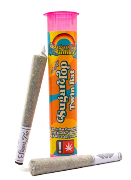 Photograph of product: SUGAR TOP BUDDERY - PREROLL - .0.5G x 2 - HYBRID - PERMANENT MARKER