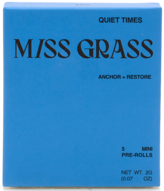 Photograph of product: Miss Grass Quiet Times (I) Pre-Roll Multi Pack 0.4g 5pk