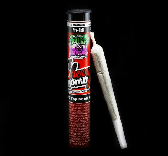 Photograph of product: Shasta Flower Co. Cherry Bomb Preroll 1g - 