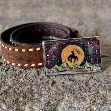 Photograph of Product: Art 4 All - Let 'Er Buck - Belt Buckle