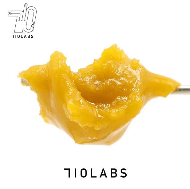 Photograph of product: 710 Labs - Sour Taffy #34 + ZZ Top #3 - Live Rosin Badder - 1g - Rosin Badder