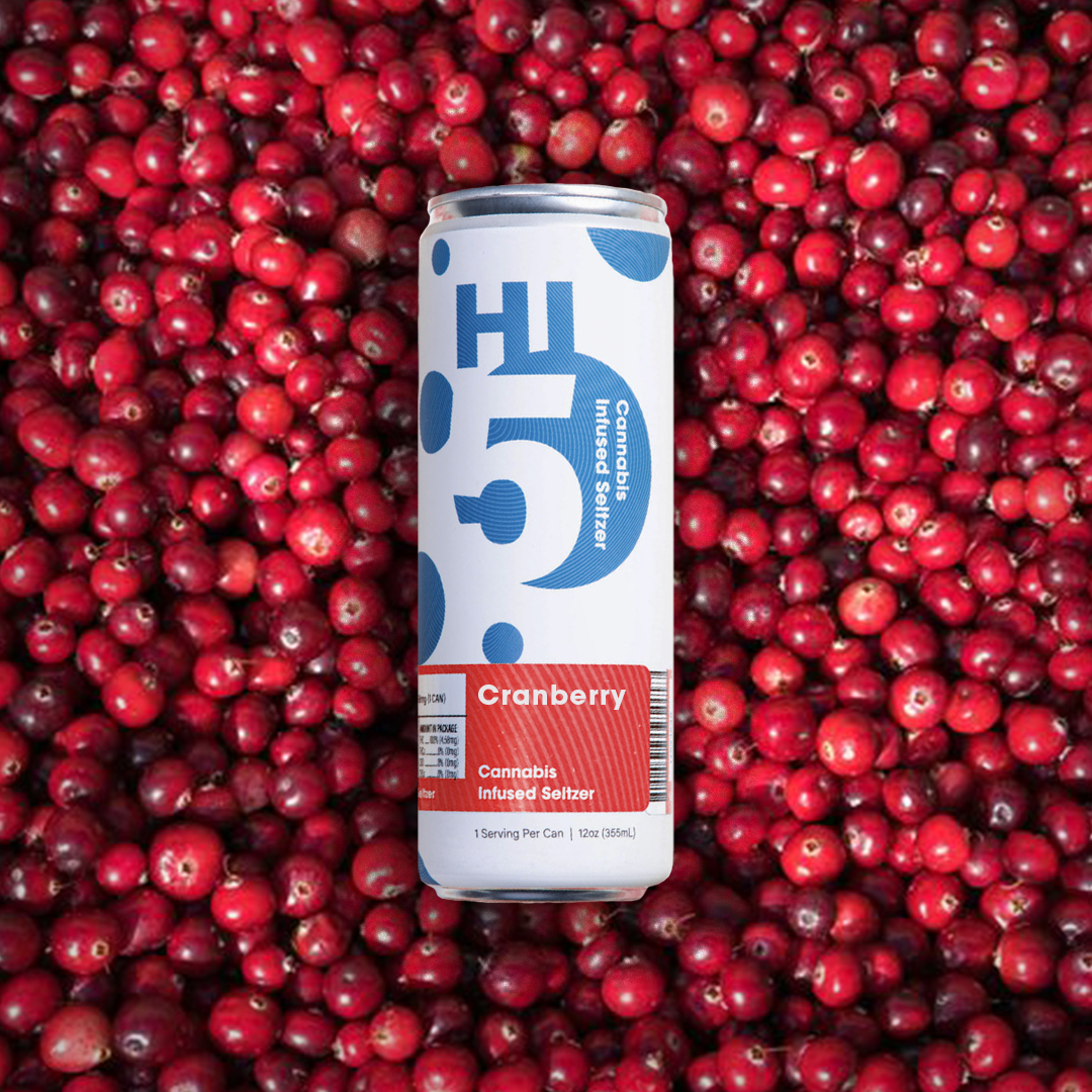Photograph of product: Hi5 - Seltzer 20mg 4pk - Cranberry Lime