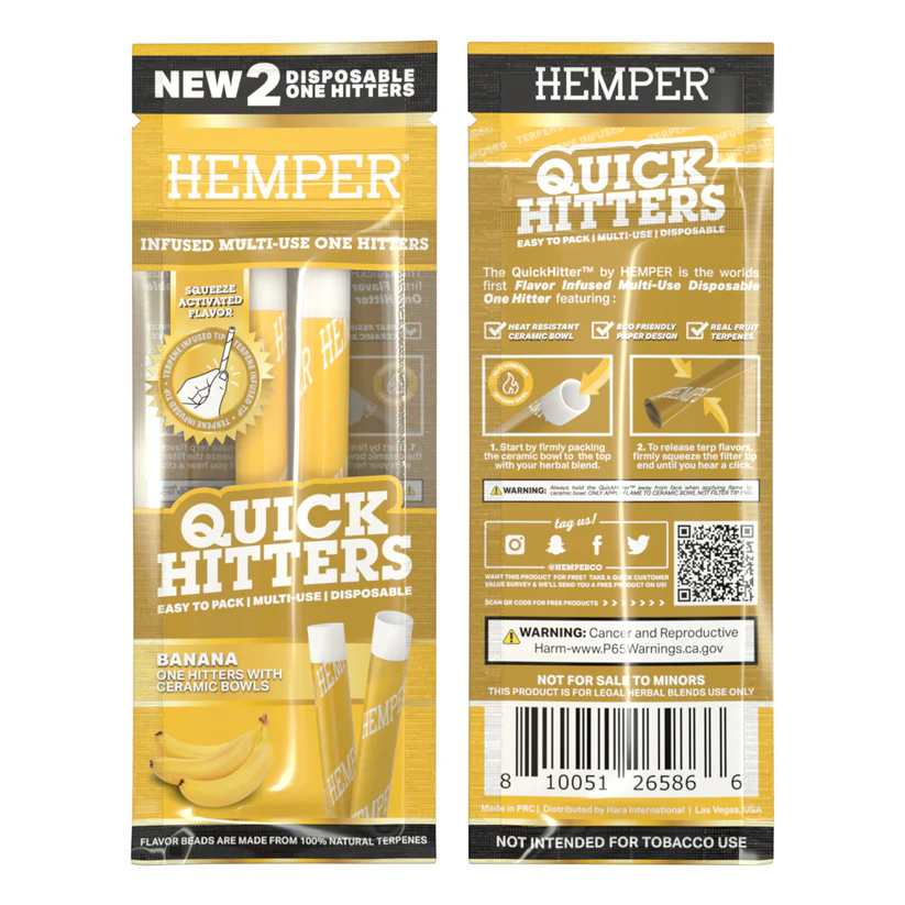 Photograph of product: Hemper Quick Hitters Banana 2 pack