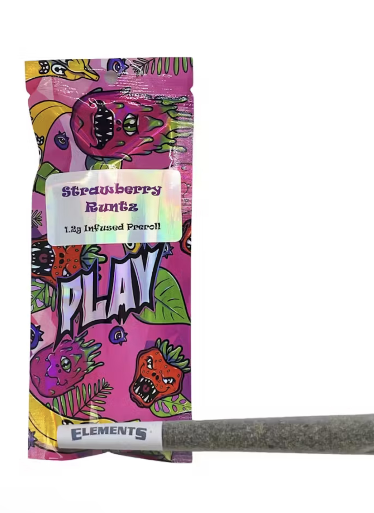 Photograph of Product: AU Play: Strawberry Runtz Infused Preroll