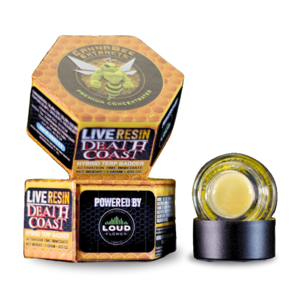 Photograph of product: CannaBee x MI Loud - Death Coast - Live Resin Terp Badder - - Hybrid
