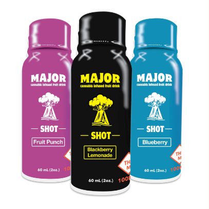 Photograph of product: MAJOR - SHOT - 100mg - - Fruit Punch
