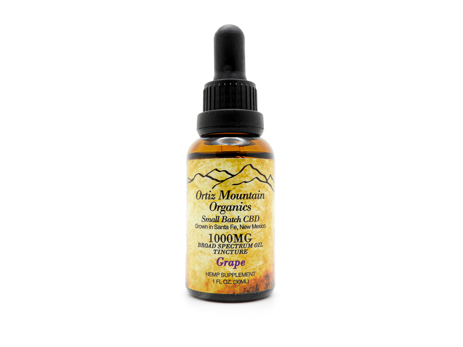 Photograph of product: ORTIZ | Grape CBD TIncture | 1000mg