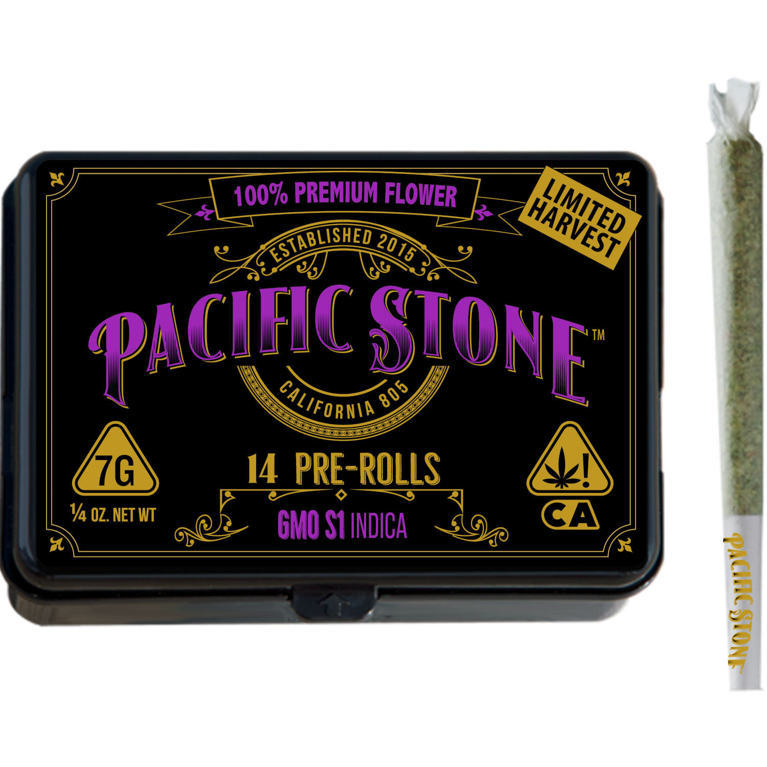 Photograph of product: 14-Pack GMO (Oui'd) Pre-rolls TH-oui:21% $44