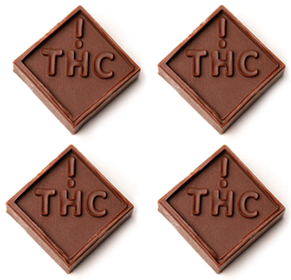 Photograph of product: Chocolate - Plain - 10mg TH-oui x 10/PK